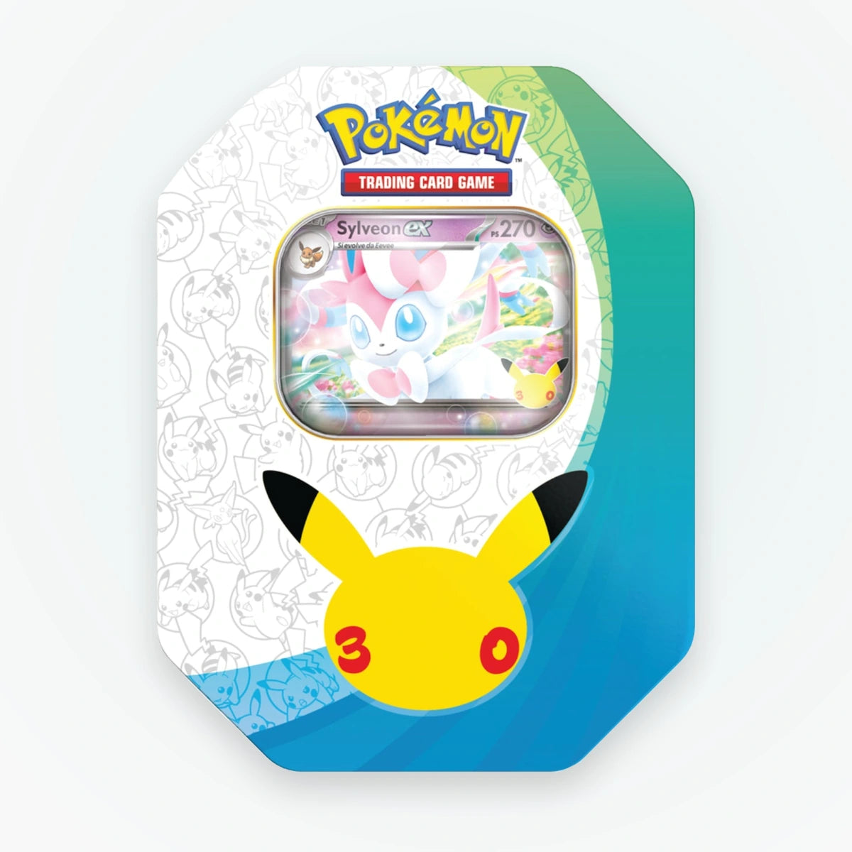 Pokemon TCG - 30° Anniversario - Tin da Collezione Sylveon-ex - confezione completa