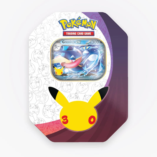 Pokemon TCG - 30° Anniversario - Tin da Collezione Greninja-ex - confezione completa