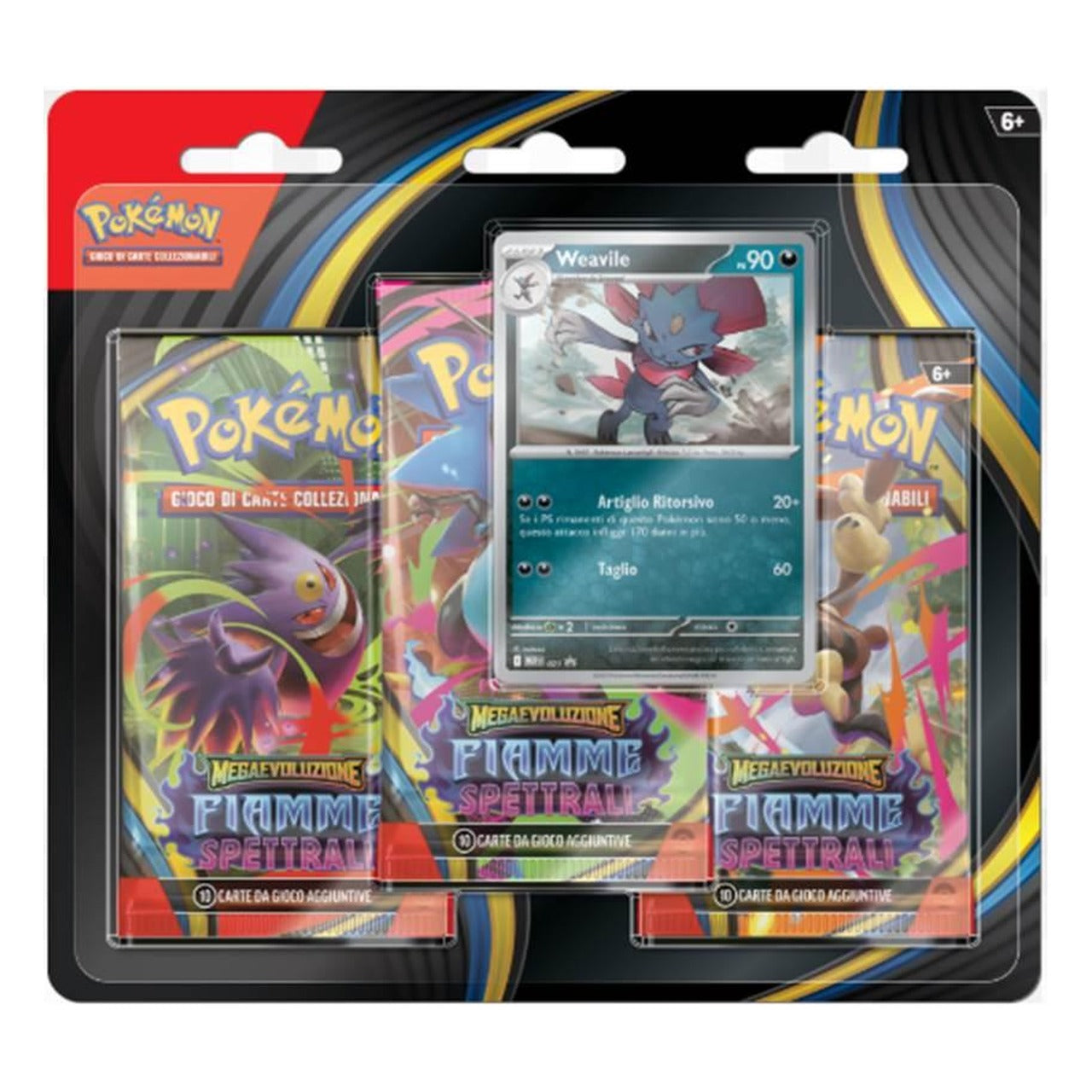 Blister Megaevoluzione Fiamme Spettrali - promo Weavile