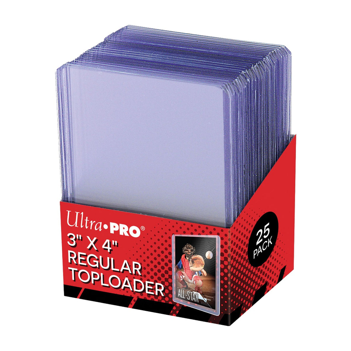 Toploader - Ultra Pro - 3" x 4" Clear Regular - 25 pezzi